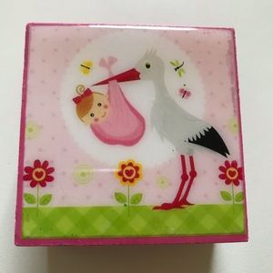 6 STORK BABYSHOWER BOX